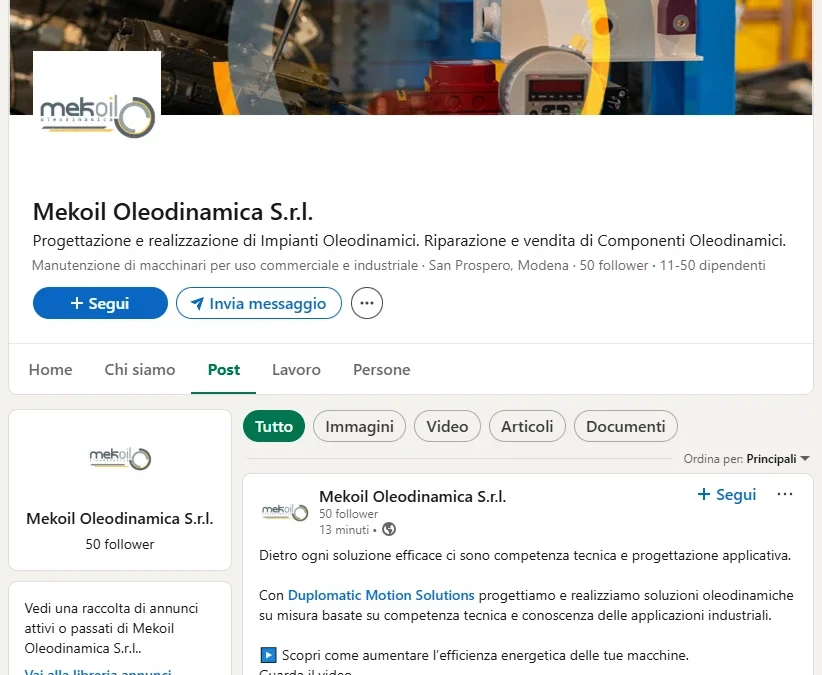 Mekoil arriva su LinkedIn
